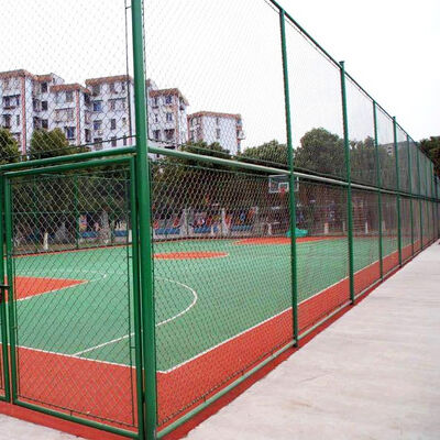 Galvanized PVC Coated Chain Link Fence Panels 2.0mm 2.5mm Thickness