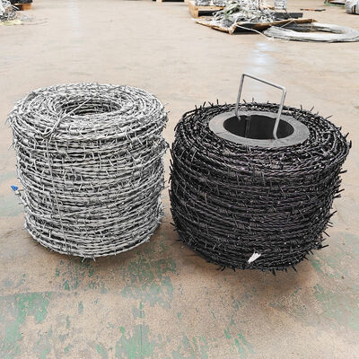 1.6mm Barbed Wire Farm Fence 500m Barbed Wire Coil Fencing 350kgf