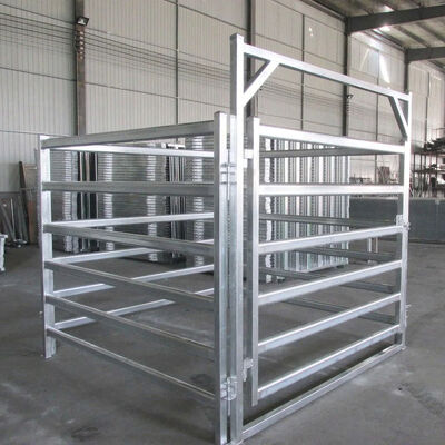 8ft 9.5ft 10ft Metal Livestock Fence Panels Square Tube Cattle Yard Panels