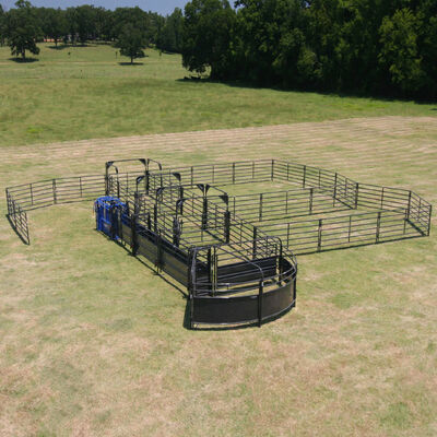 Light Grey Galvanized Farm Cattle Panel Fence Resists Corrosion Cattle Livestock Panels