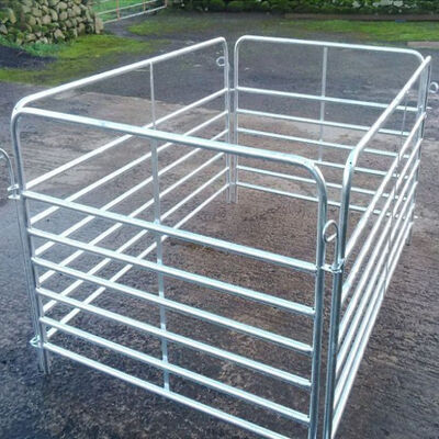 Hot Dipped Galvanized 12 Ft Portable Fence Panels For Horses Heavy Duty Farm Panel