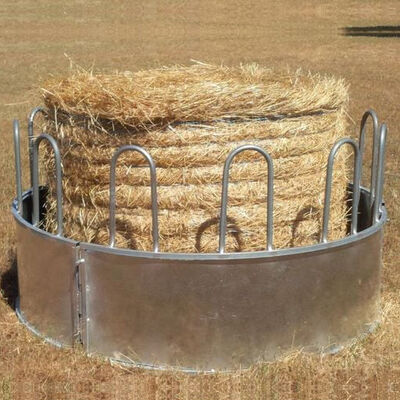 Hot Dipped Galvanized Horse Feeder 2m Dia Metal Round Bale Feeder