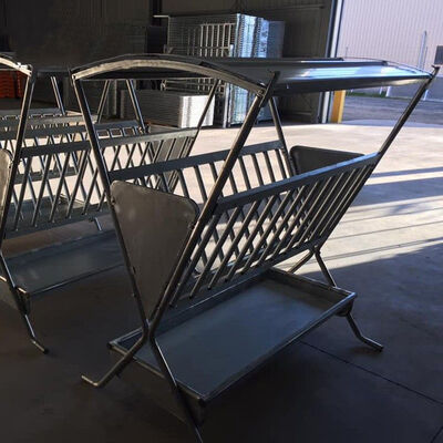 Height 1m Galvanized Hay Feeder Metal Hay Feeder For Goats