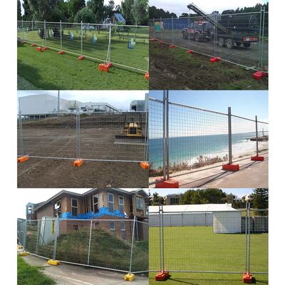 2.1x3.3m Temporary Chain Link Fence Freestanding Moveable Fence Panels