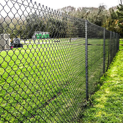 School Playgrounds Dark Green Galvanized Chain Link Fence 50x50mm 30m Length