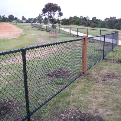 8 Foot Chain Link Fence Galvanized 80x80mm 100x100mm Chain Link Mesh