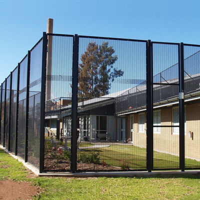 Powder Coated 358 Security Fencing 2.3m Length Prison Mesh Fencing
