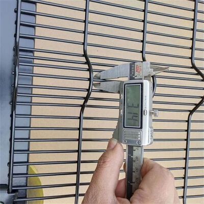 Powder Coated 358 Security Fencing 2.3m Length Prison Mesh Fencing