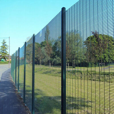 PVC Coated 358 Security Fence 2400mm Width 358 Mesh Fencing Panels
