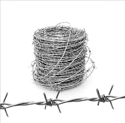 Forest Barbed Wire Fence Roll Good Corrosion Resistance Barbed Wire Single Strand