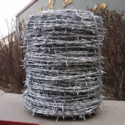 1.6mm 1.7mm Barbed Wire Chain Link Fence Forest Chain Link Barbed Wire