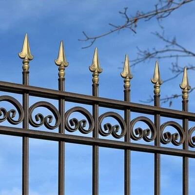 Residential Area Zinc Steel Guardrail Fence Park School Wrought Iron Fence Villa Factory Courtyard Isolation and Protection