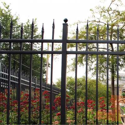 Residential Area Zinc Steel Guardrail Fence Park School Wrought Iron Fence Villa Factory Courtyard Isolation and Protection
