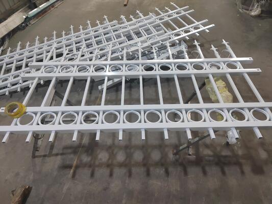 6ft Galvanized Iron Wrought Iron Fence Panels Hot Dip Galvanized Steel Gates for Balconies Pools Houses Metal Frame
