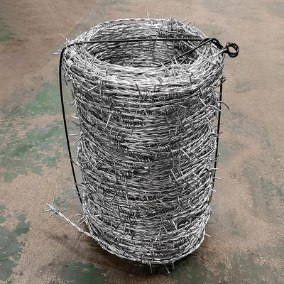 10 Gauge Galvanized Barbed Wire Fence Railways Highways Concertina Coil Wire