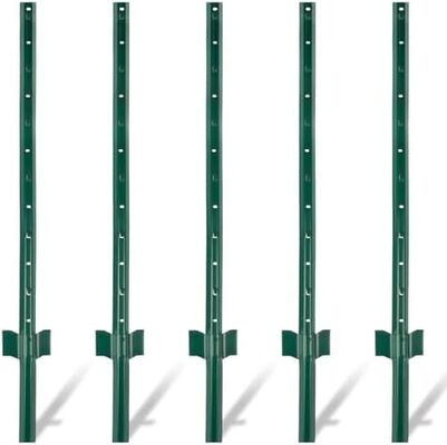 Studded 10ft Metal Fence Post 6Ft 6.5Ft 8Ft Metal Fence Stakes